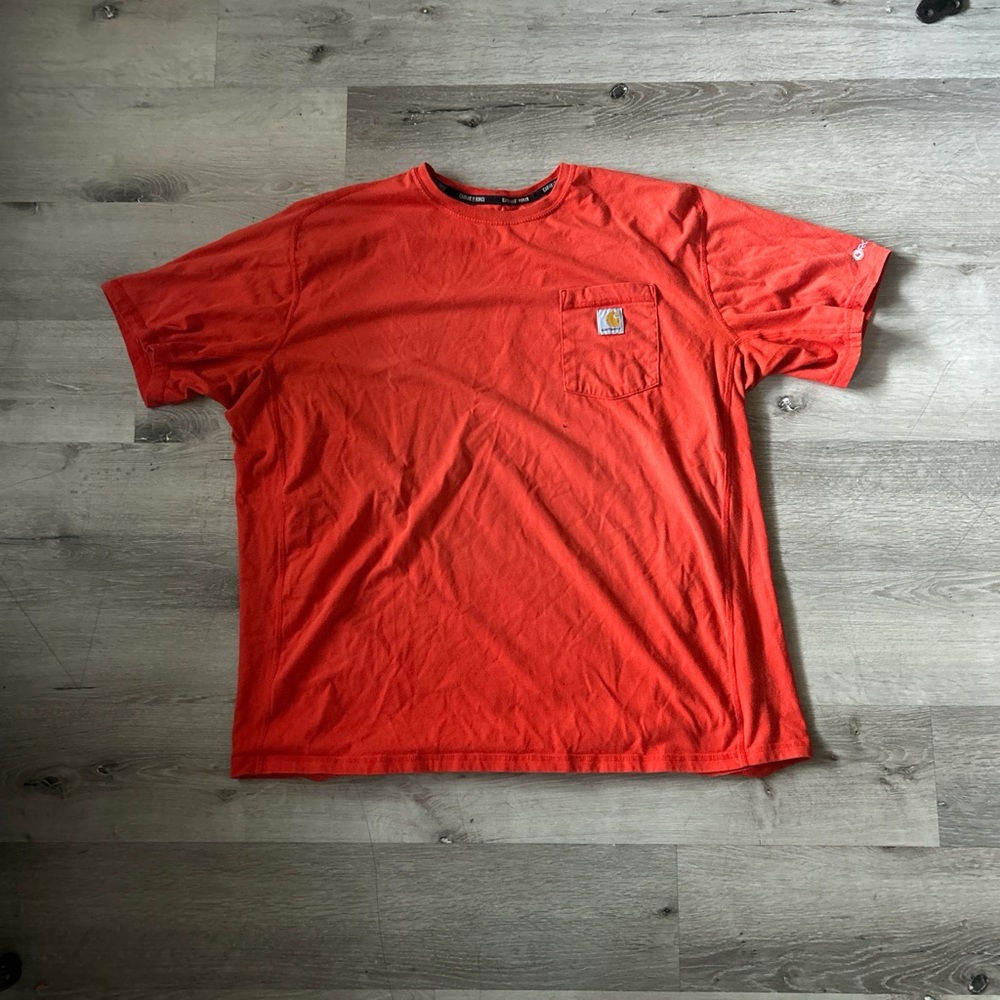 Orange carhartt shirt, 2XL